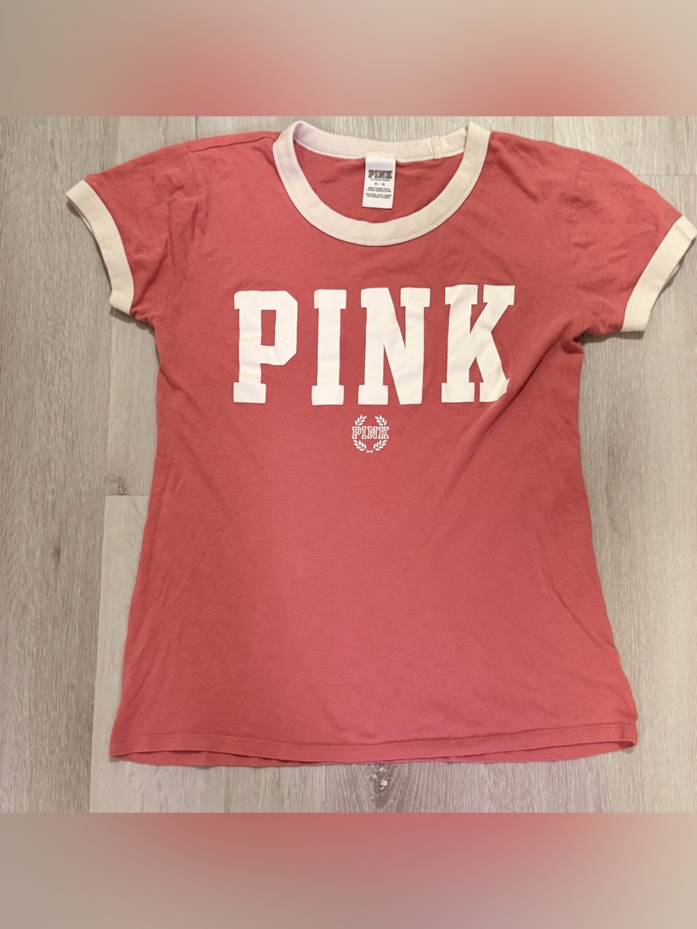 2016 Archival VS PINK campus ringer tee Size Medium (M)